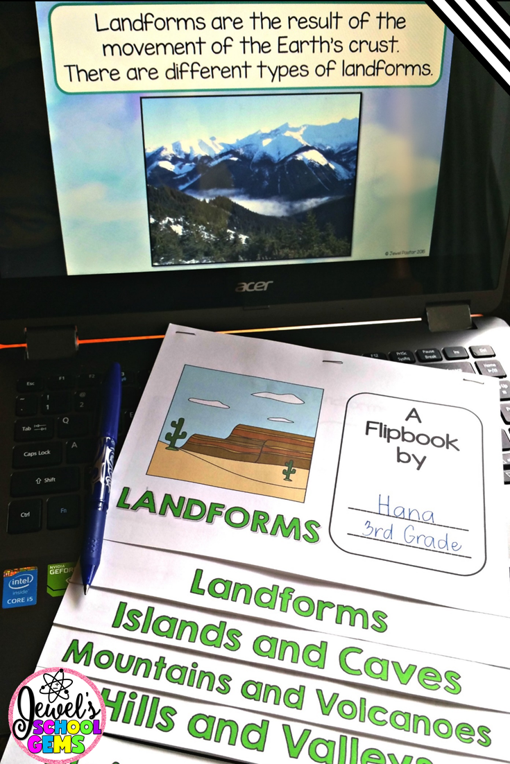How to Teach Landforms for Kids by Jewel Pastor of Jewel's School Gems | Are you teaching landforms for kids? Read about several ideas and resources you can use to teach landforms. Grab a FREE landforms word search as well!