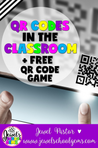 QR CODES IN THE CLASSROOM BY JEWEL PASTOR OF JEWELSCHOOLGEMS.COM | Have you tried using QR codes in the classroom? Did you ever have any trouble using them? Read about troubleshooting tips to help you when trouble arises.