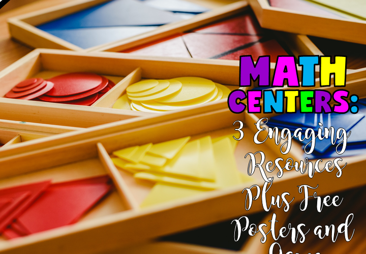 MATH CENTERS: 3 ENGAGING RESOURCES BY JEWEL PASTOR OF JEWELSCHOOLGEMS.COM | Need some fresh, fun and fabulous resources for your Math Centers? Look no further! Read about three engaging resources that you can use and grab freebies!