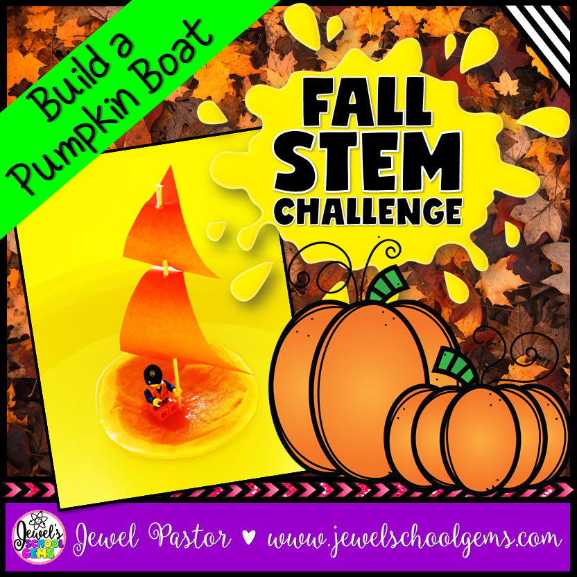 pumpkin boat fall stem challenge jewel's school gems by