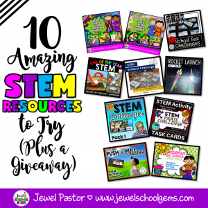 10 STEM RESOURCES TO TRY TODAY | BY JEWEL'S SCHOOL GEMS | Looking for STEM resources to help you engage your students till the end of the school year and beyond? Read on and be amazed!
