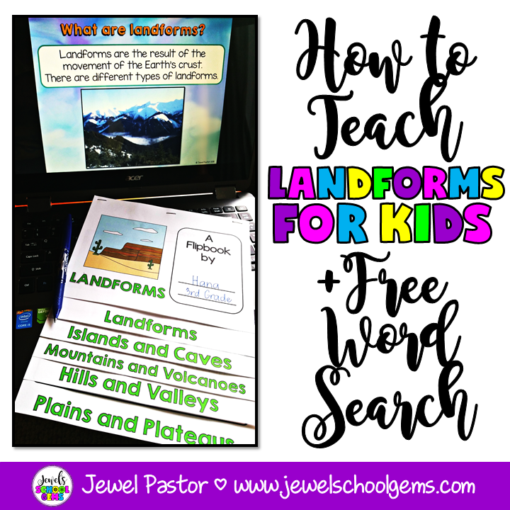 HOW TO TEACH LANDFORMS FOR KIDS