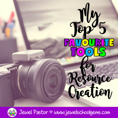 My Top 5 Favorite Tools for Resource Creation by Jewel Pastor of Jewel's School Gems | Each one of us has favorite tools for our work. As a resource creator, I also have mine. Here’s a list of my top 5 favorite tools for resource creation.