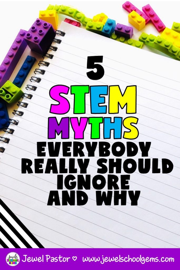 5 STEM MYTHS EVERYBODY REALLY SHOULD IGNORE AND WHY by Jewel's School Gems | Are there any STEM Myths that are stopping you from doing STEM? To empower and encourage you, here are 5 that I would like to help clear up for you.