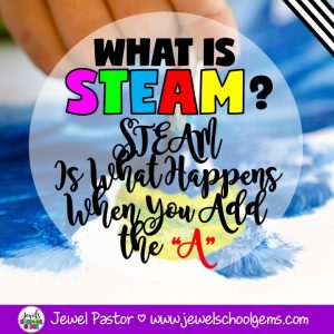 WHAT IS STEAM EDUCATION? STEAM Is What Happens When You Add the “A” by Jewel's School Gems | Do you want to transform some of your STEM activities to STEAM, but are not sure what this entails? I faced that question as well, and after doing a whole bunch of research, I put together this handy little guide for my colleagues. It really clarified things for them, so I am sharing it here to help you as well.