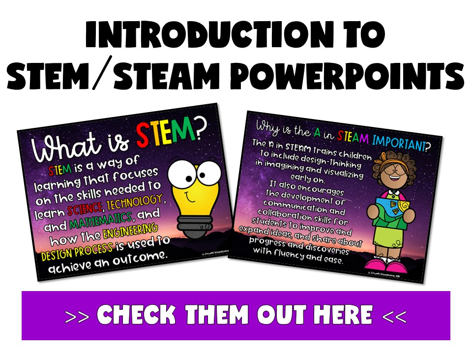 Introduction to STEM and STEAM and the Engineering Design Process PowerPoints