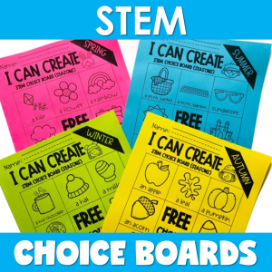Top 4 Reasons to Love STEM Choice Boards by Jewel's School Gems Club
